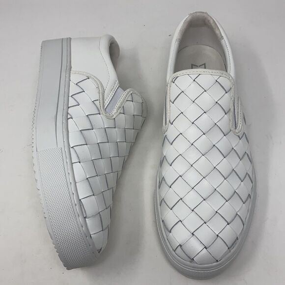 MARC FISHER Calla Woven Leather Slip-On Sneaker - Picture 2 of 13